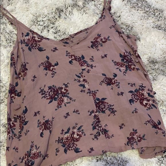 Mauve floral tank top - Picture 1 of 1